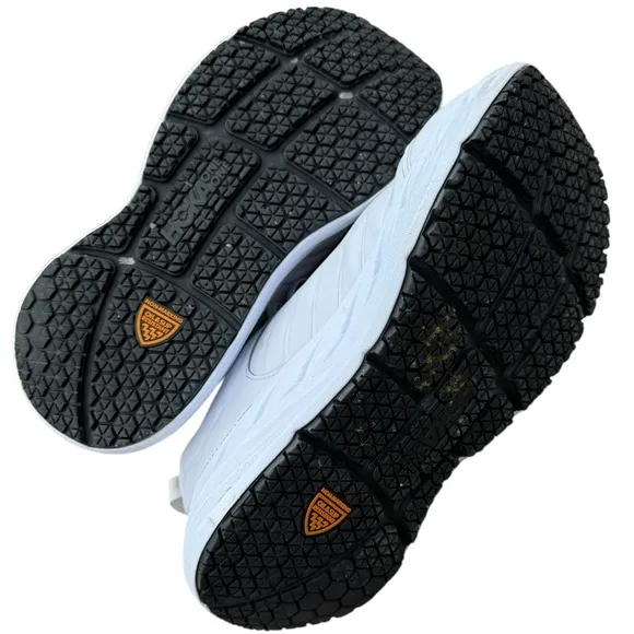 Hoka one/one men’s size 10 white lace up sneakers.