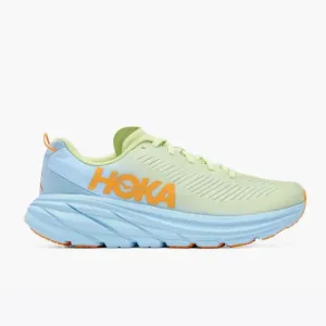Hoka Rincon 3 7.5 Women's Light Green and Blue Running Shoes