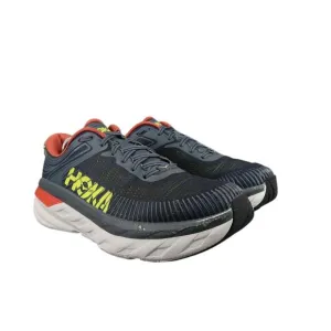 Hoka Shoes Mens 11 Athletic Trainer Bondi 7 Running Sneaker Active Comfort Grey