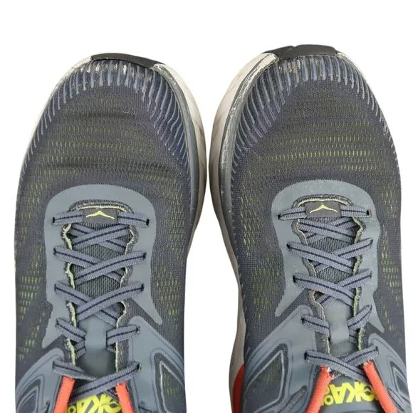 Hoka Shoes Mens 11 Athletic Trainer Bondi 7 Running Sneaker Active Comfort Grey
