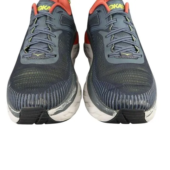 Hoka Shoes Mens 11 Athletic Trainer Bondi 7 Running Sneaker Active Comfort Grey