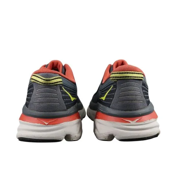 Hoka Shoes Mens 11 Athletic Trainer Bondi 7 Running Sneaker Active Comfort Grey