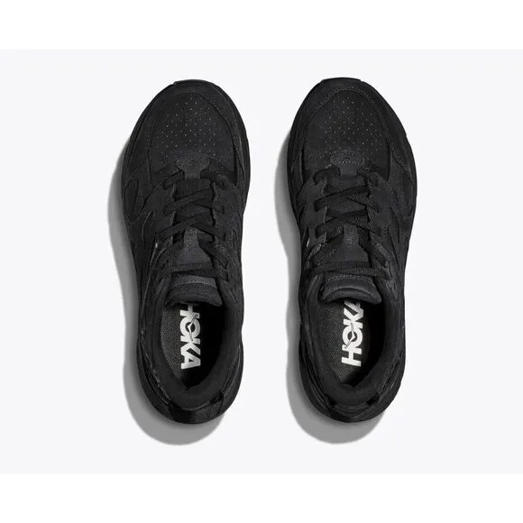 Hoka One One Clifton L Suede 1122571-BBLC Mens US 6.5 Black Running Shoes TF1964