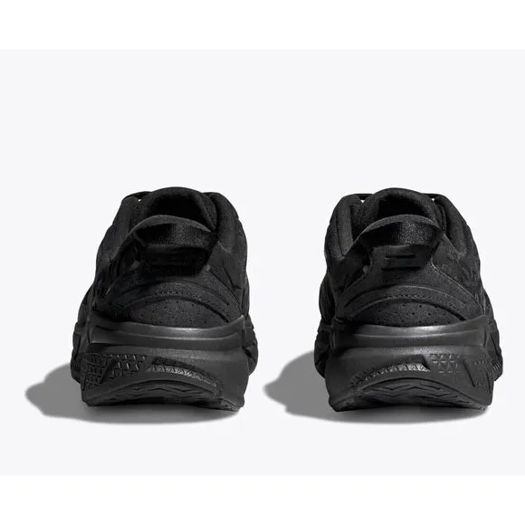 Hoka One One Clifton L Suede 1122571-BBLC Mens US 6.5 Black Running Shoes TF1964