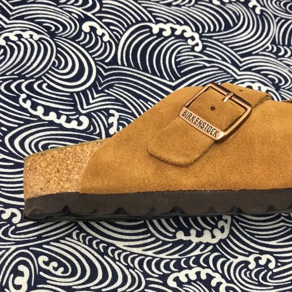 🎉HOT NWT Women's Mink Suede Birkenstock Boston Shoes - Narrow Fit