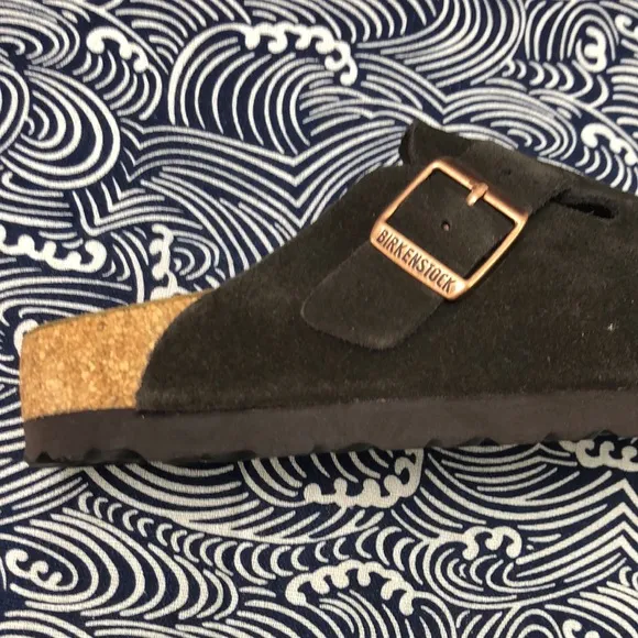 🎉HOT NWT Women's Mocha Suede Birkenstock Boston Shoes - Narrow Fit