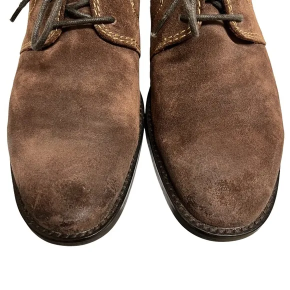 H.S. Trask Men's Oxford Suede Shoes Size 10