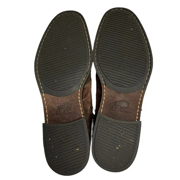 H.S. Trask Men's Oxford Suede Shoes Size 10