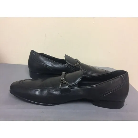 Hugo Boss Men Moccasins black leather size 7.5