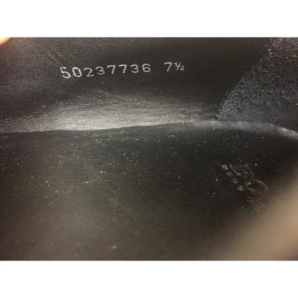 Hugo Boss Men Moccasins black leather size 7.5