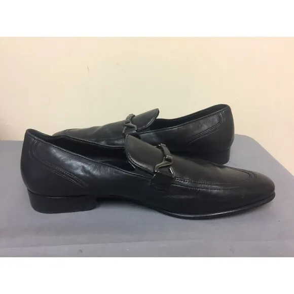 Hugo Boss Men Moccasins black leather size 7.5