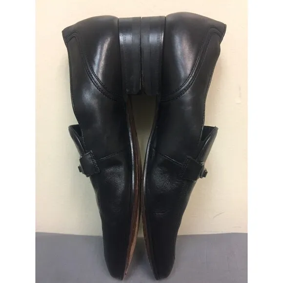 Hugo Boss Men Moccasins black leather size 7.5