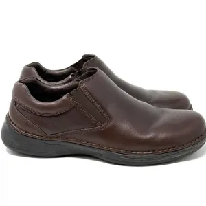 Hush Puppies Men's Lunar II Comfort Shoes Dark Brown Leather Size 11.5 EW