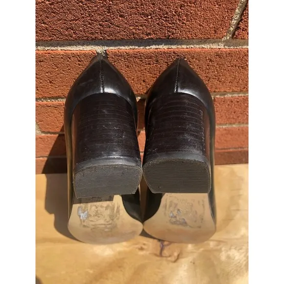 Iceberg Designer Women black  Leather heel loafers shoes Size EUR 36