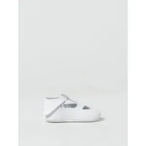 Il Gufo Baby Leather Crib Shoes Kids White Footwear