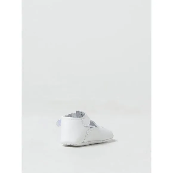 Il Gufo Baby Leather Crib Shoes Kids White Footwear