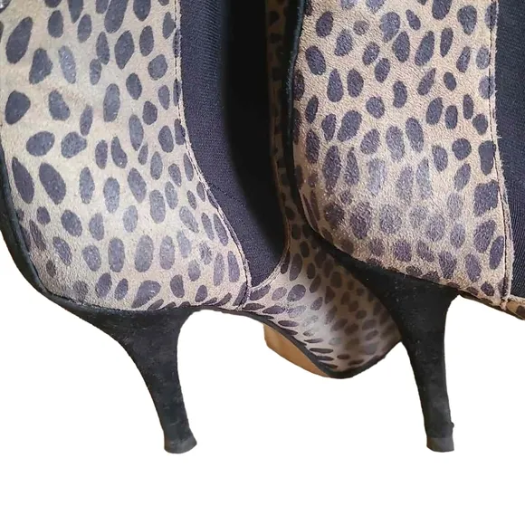 ISABEL MARANT | Leopard Suede Ankle Booties Size EU 36