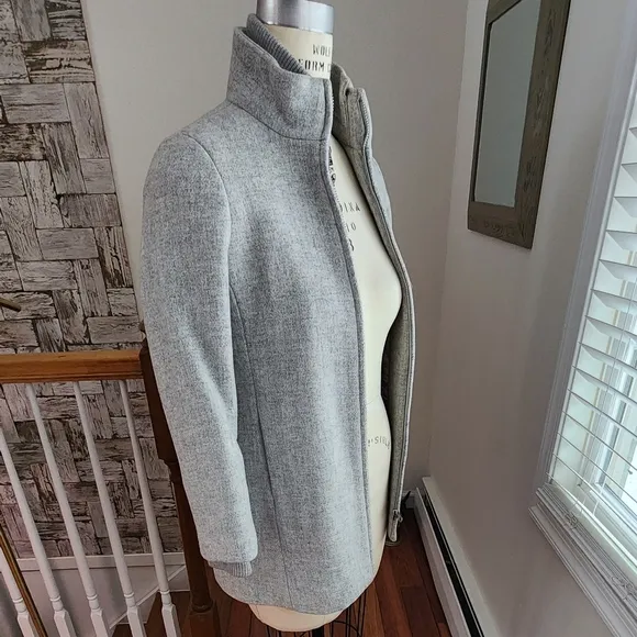 J. CREW Lodge Coat in Italian Stadium-cloth Wool Size 4 Petite