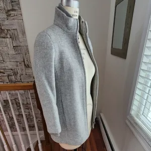 J. CREW Lodge Coat in Italian Stadium-cloth Wool Size 4 Petite