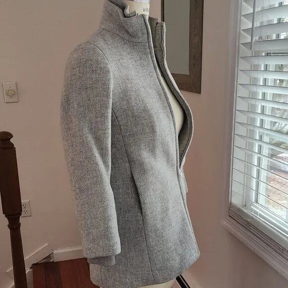 J. CREW Lodge Coat in Italian Stadium-cloth Wool Size 4 Petite