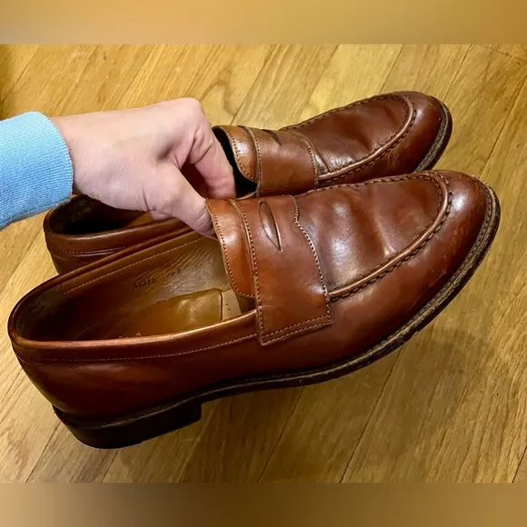 J. CREW LUDLOW PENNY LOAFERS 10 D Goodyear Welt A 4362 in English Tan