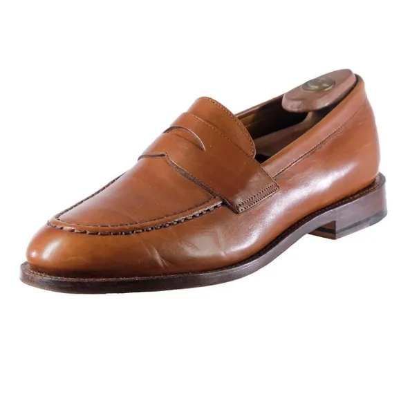 J. CREW LUDLOW PENNY LOAFERS 10 D Goodyear Welt A 4362 in English Tan