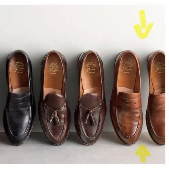 J. CREW LUDLOW PENNY LOAFERS 10 D Goodyear Welt A 4362 in English Tan