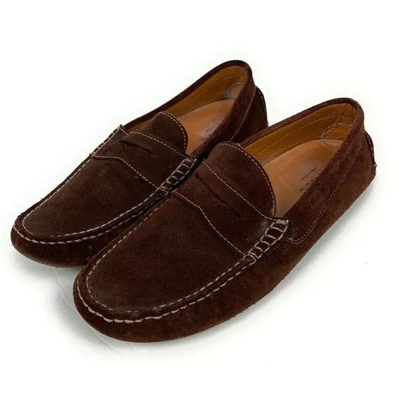 Jack Erwin Penny Driving Loafer Men Shoes Suede