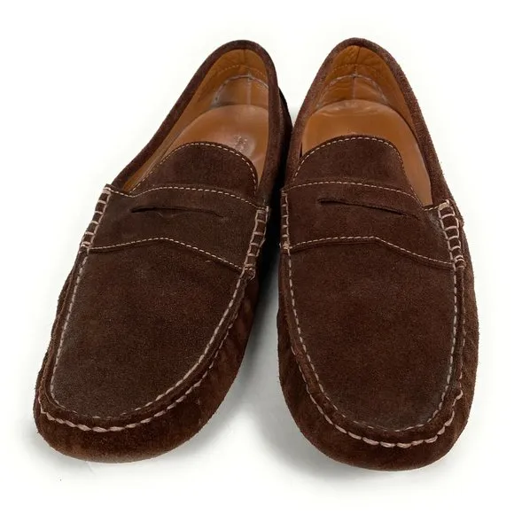 Jack Erwin Penny Driving Loafer Men Shoes Suede