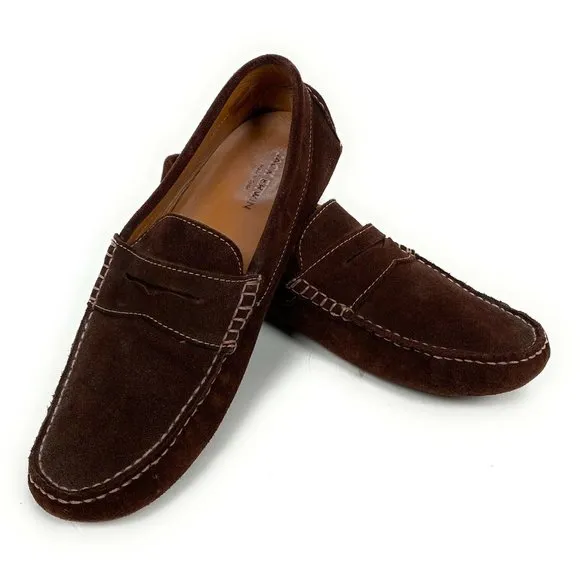Jack Erwin Penny Driving Loafer Men Shoes Suede