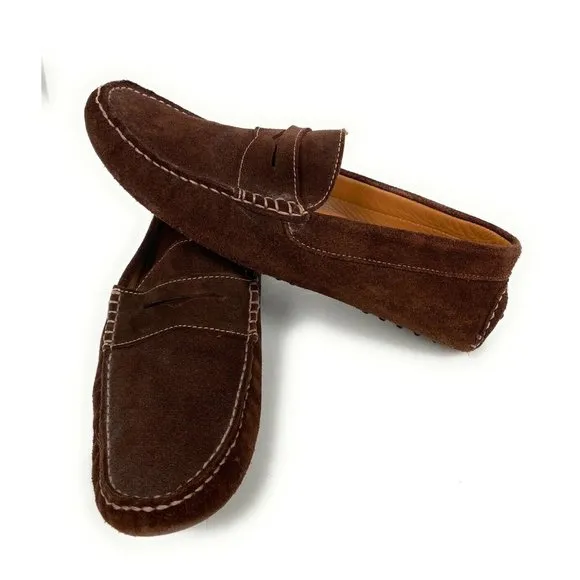 Jack Erwin Penny Driving Loafer Men Shoes Suede
