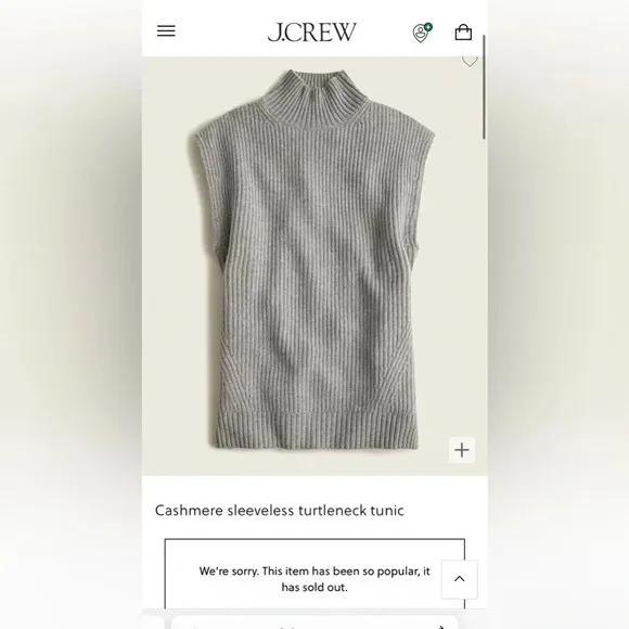 J.Crew 100% Cashmere Sweater size S-M