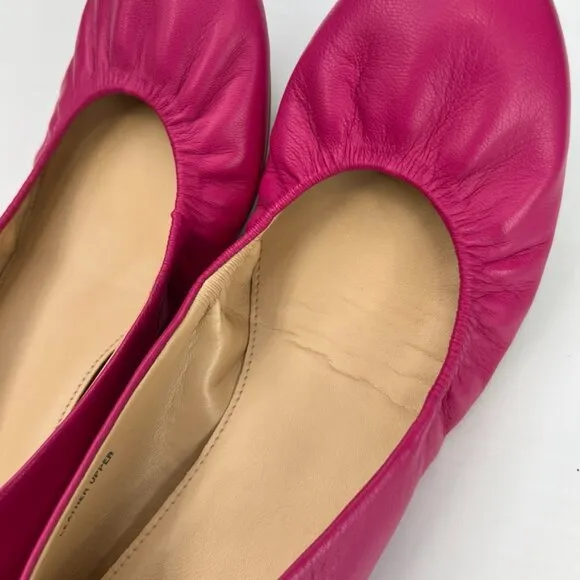J.Crew Flat Women 12 Cece Ballet Slip On Casual Leather Shoe Italy Resort Core