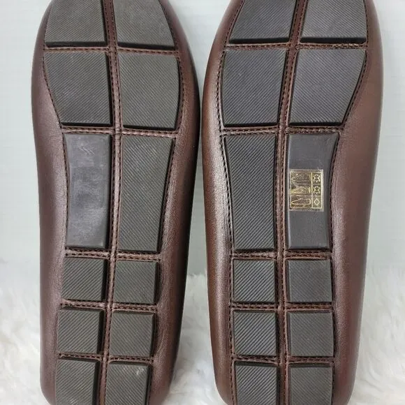 J.Crew Kenton Mens Loafer Size Size 11.5 Brown Leather Driving Moccasins Shoes