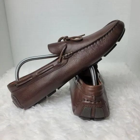 J.Crew Kenton Mens Loafer Size Size 11.5 Brown Leather Driving Moccasins Shoes