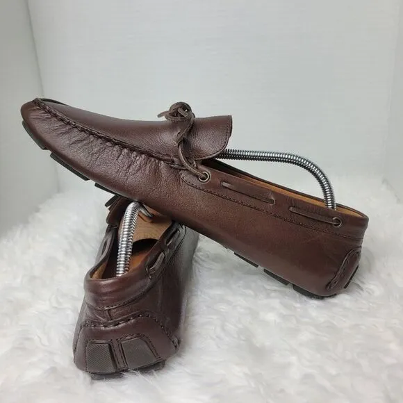 J.Crew Kenton Mens Loafer Size Size 11.5 Brown Leather Driving Moccasins Shoes