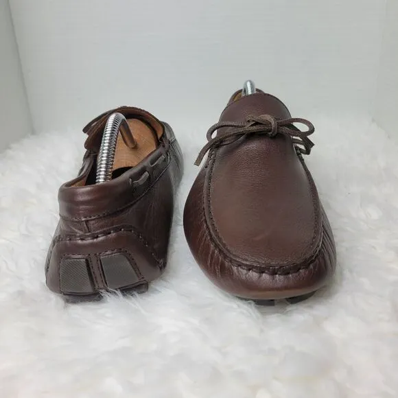 J.Crew Kenton Mens Loafer Size Size 11.5 Brown Leather Driving Moccasins Shoes