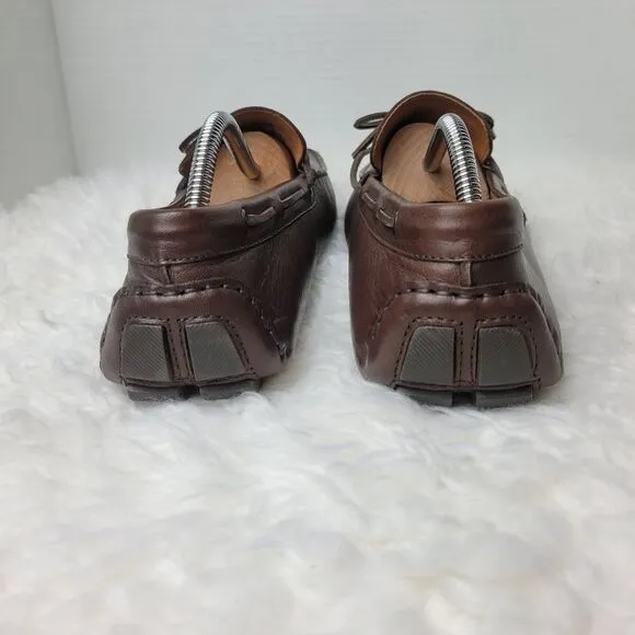 J.Crew Kenton Mens Loafer Size Size 11.5 Brown Leather Driving Moccasins Shoes
