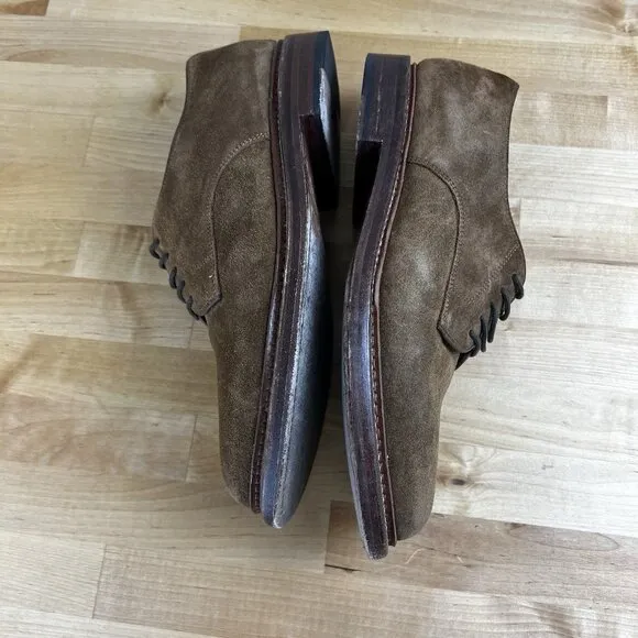 J.Crew Mens $248 Ludlow Derbys Snuff Suede Brown Leather Shoes Size 8.5 BQ151