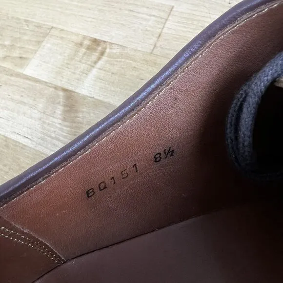 J.Crew Mens $248 Ludlow Derbys Snuff Suede Brown Leather Shoes Size 8.5 BQ151