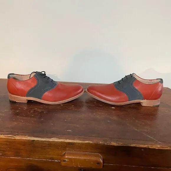 JD Fisk NWOT 9.5 Mens Dress Shoes Leather and Suede
