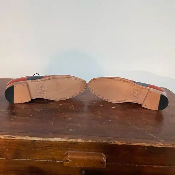 JD Fisk NWOT 9.5 Mens Dress Shoes Leather and Suede