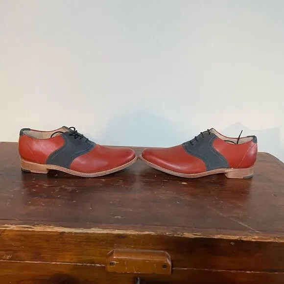 JD Fisk NWOT 9.5 Mens Dress Shoes Leather and Suede