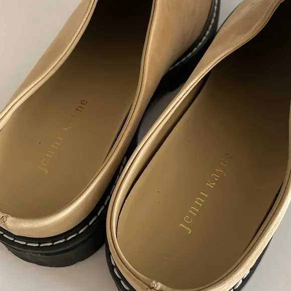 Jenni Kayne Oiled Leather Lug Sole Dark Sand Mule size 40 EU