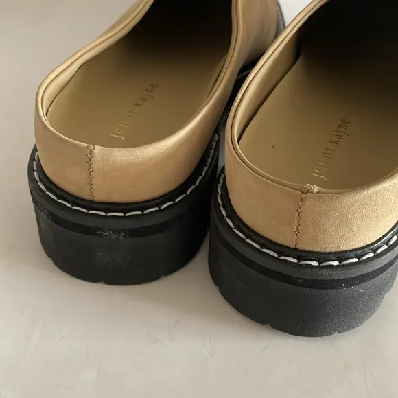Jenni Kayne Oiled Leather Lug Sole Dark Sand Mule size 40 EU