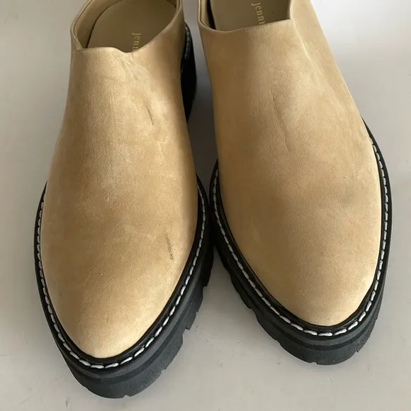 Jenni Kayne Oiled Leather Lug Sole Dark Sand Mule size 40 EU