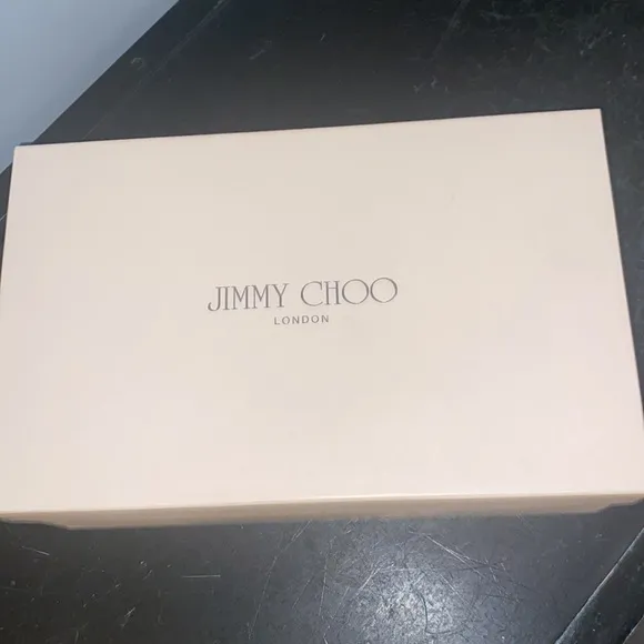 Jimmy Choo glitter fabric champagne pumps with gorgeous mirror heel