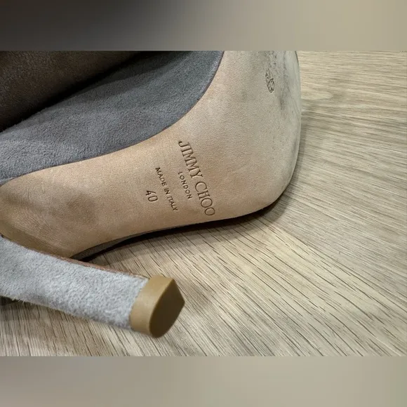 Jimmy Choo London Suede Mesh Accent grey shoes/Boots