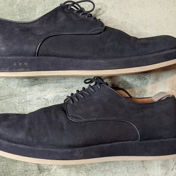JOHN Varvatos Blue Suede Oxford Shoes 9M