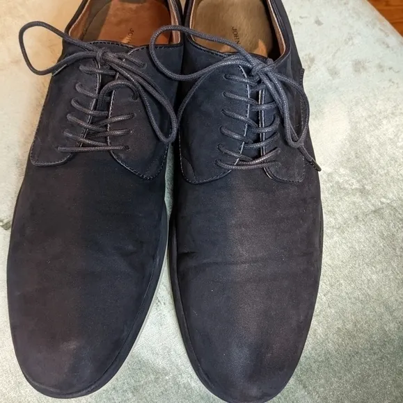 JOHN Varvatos Blue Suede Oxford Shoes 9M